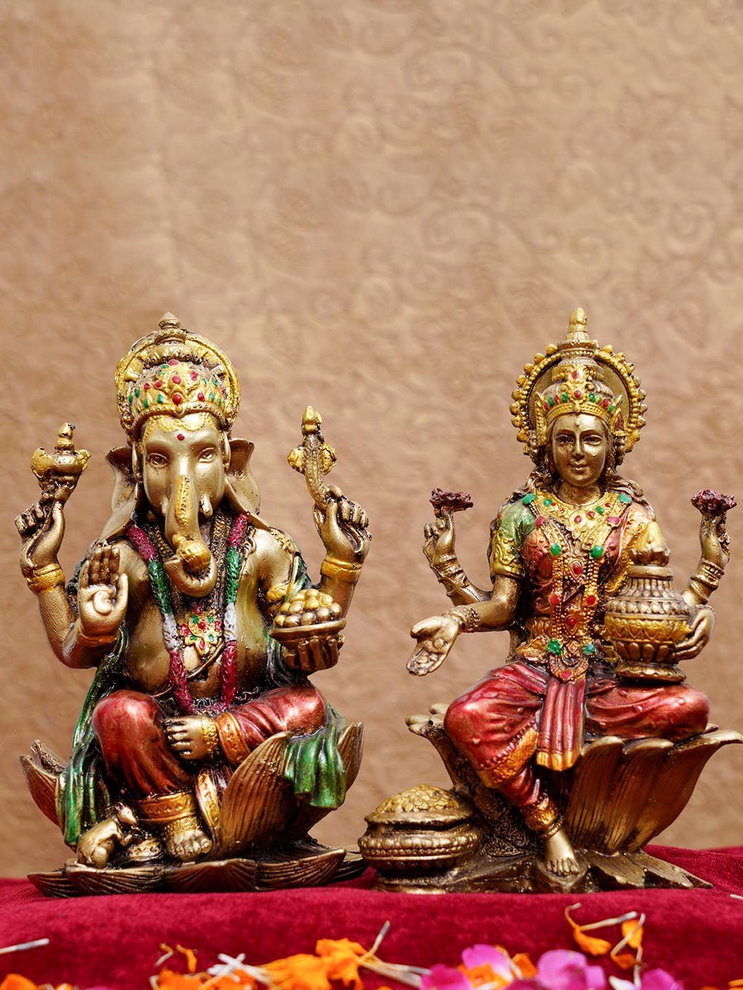 TIED RIBBONS Handcrafted Laxmi Ganesh Idol Murti Showpiece-picture-10