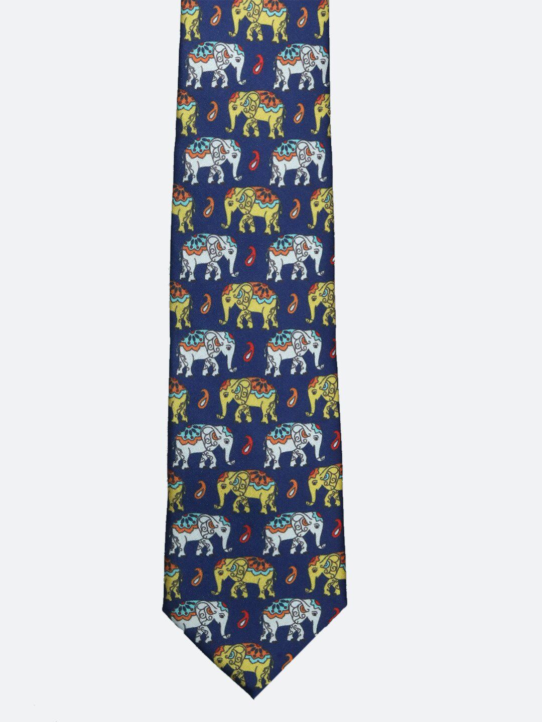 Tossido Men Blue & Off White Printed Broad Tie-picture-55