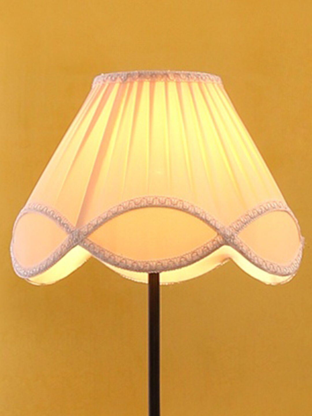 Devansh Off White Fabric Traditional Club Lamp Shade-picture-30