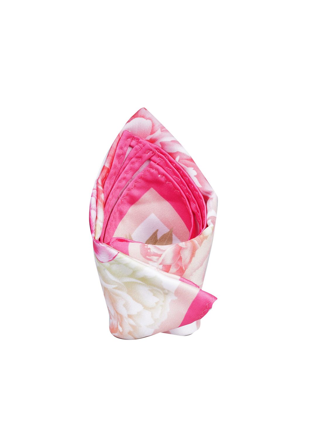 Tossido Men Pink & White Printed Pocket Square-picture-32