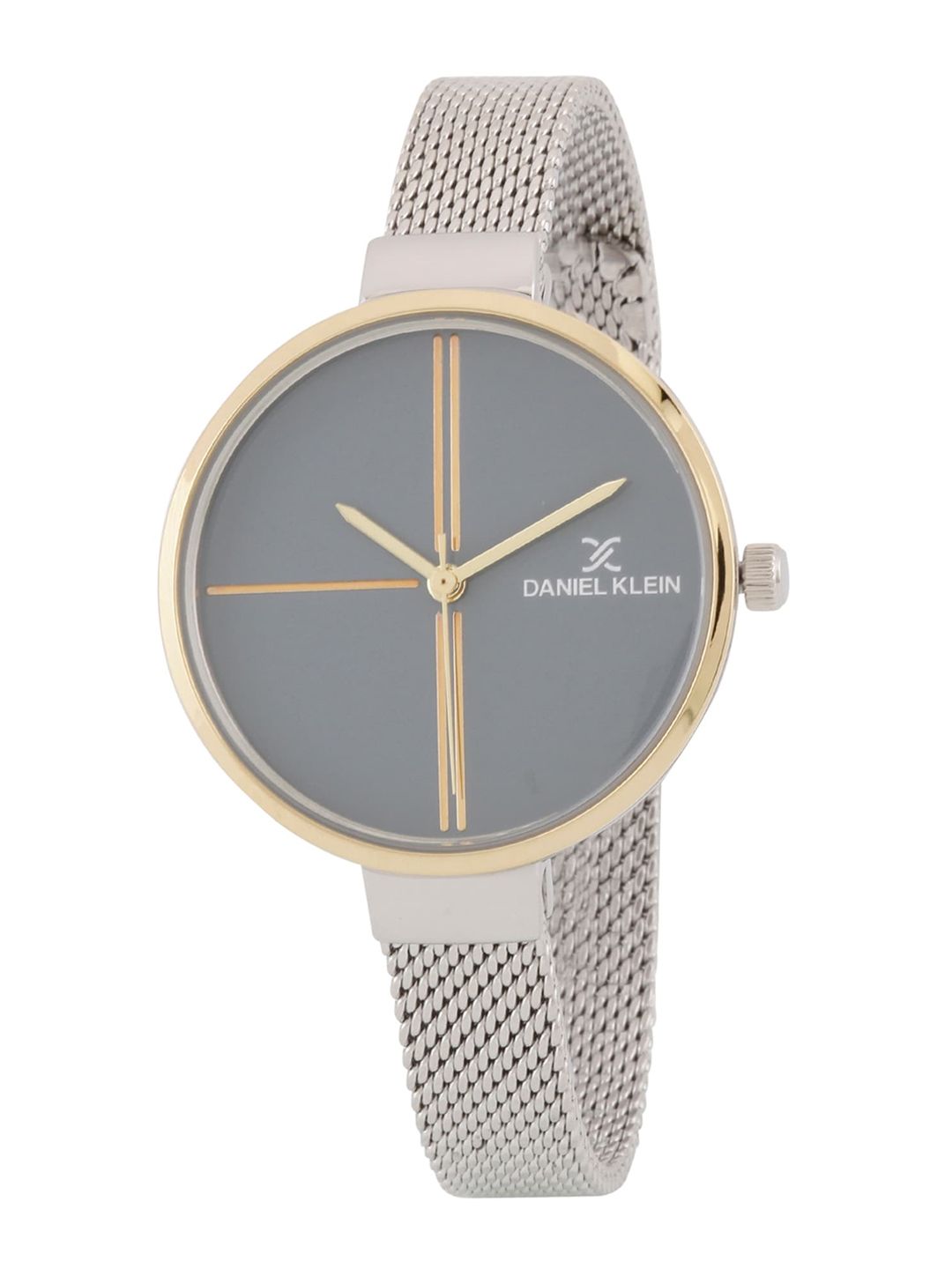 Daniel Klein Women Blue Dial & Silver Toned Bracelet Style Straps Analogue Watch-picture-18