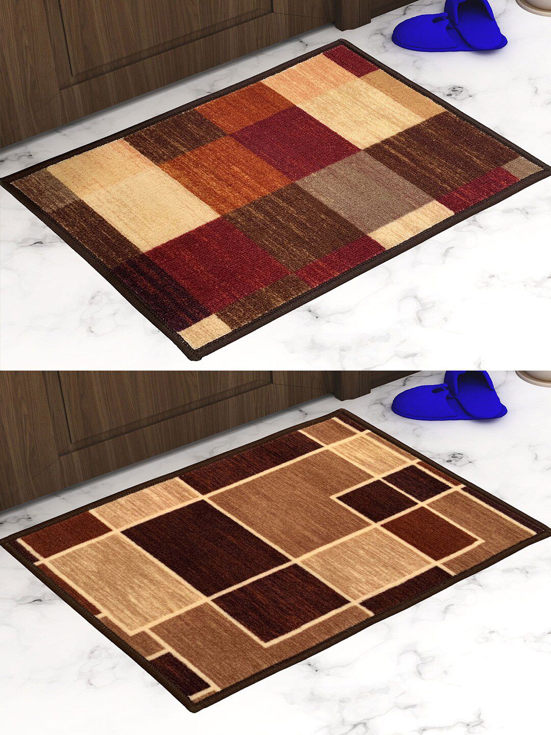 Athom Trendz Pack Of 2 Printed Trendz Premium Anti-Skid Doormats-picture-43