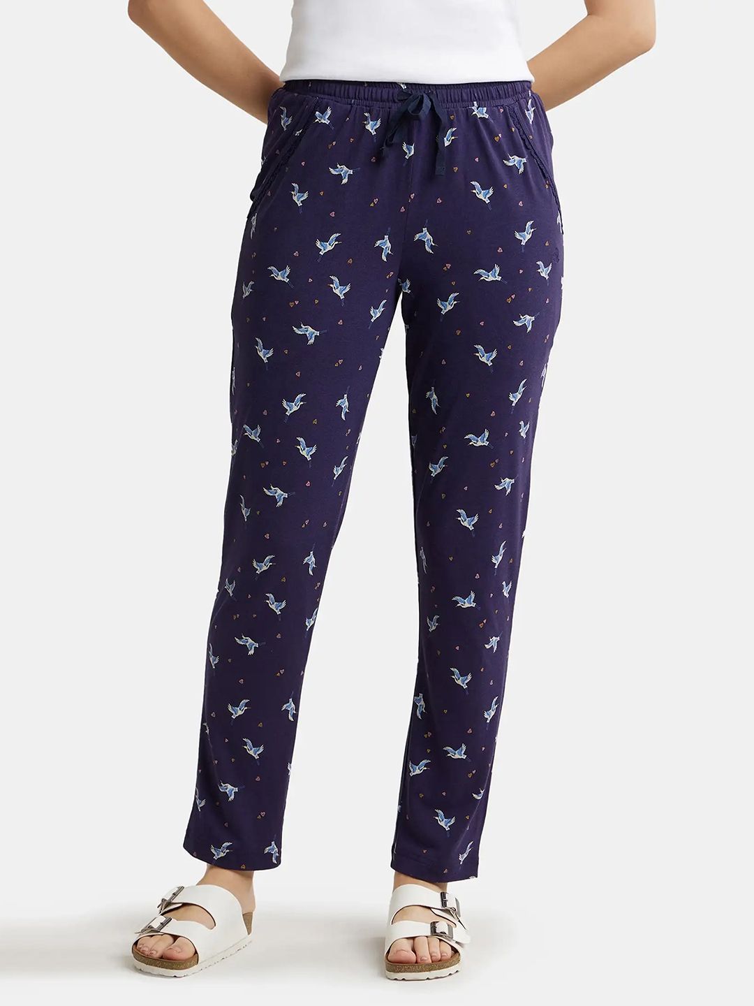 Jockey Women Printed Relax Fit Lounge Pants-picture-43