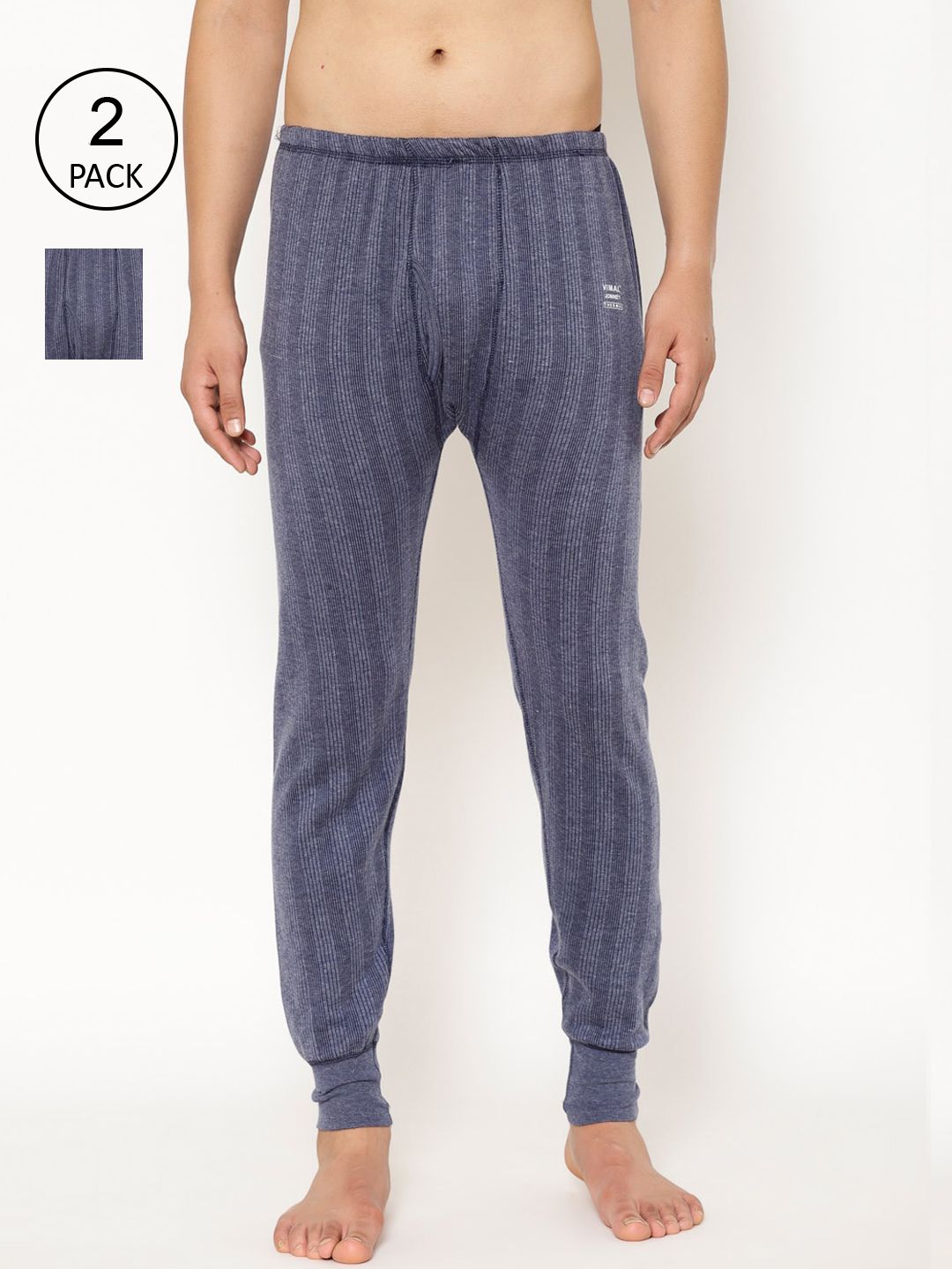 mack jonney VIMAL JONNEY Men Pack of 2 Thermal Bottoms-picture-14