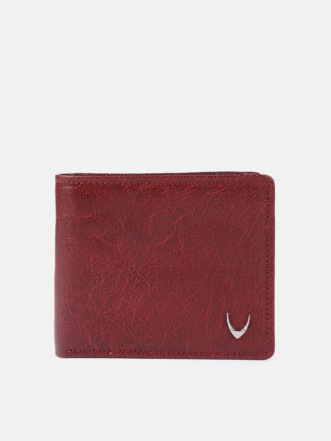 Hidesign Men Maroon Textured Leather Two Fold Wallet-picture-33