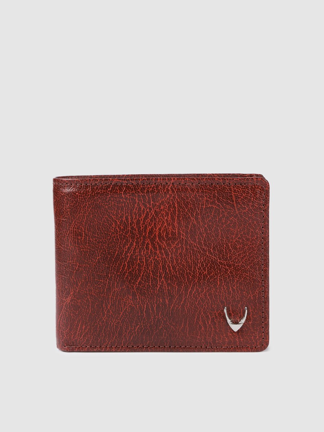 Hidesign Men Red Self Design Leather Two Fold Wallet-picture-37
