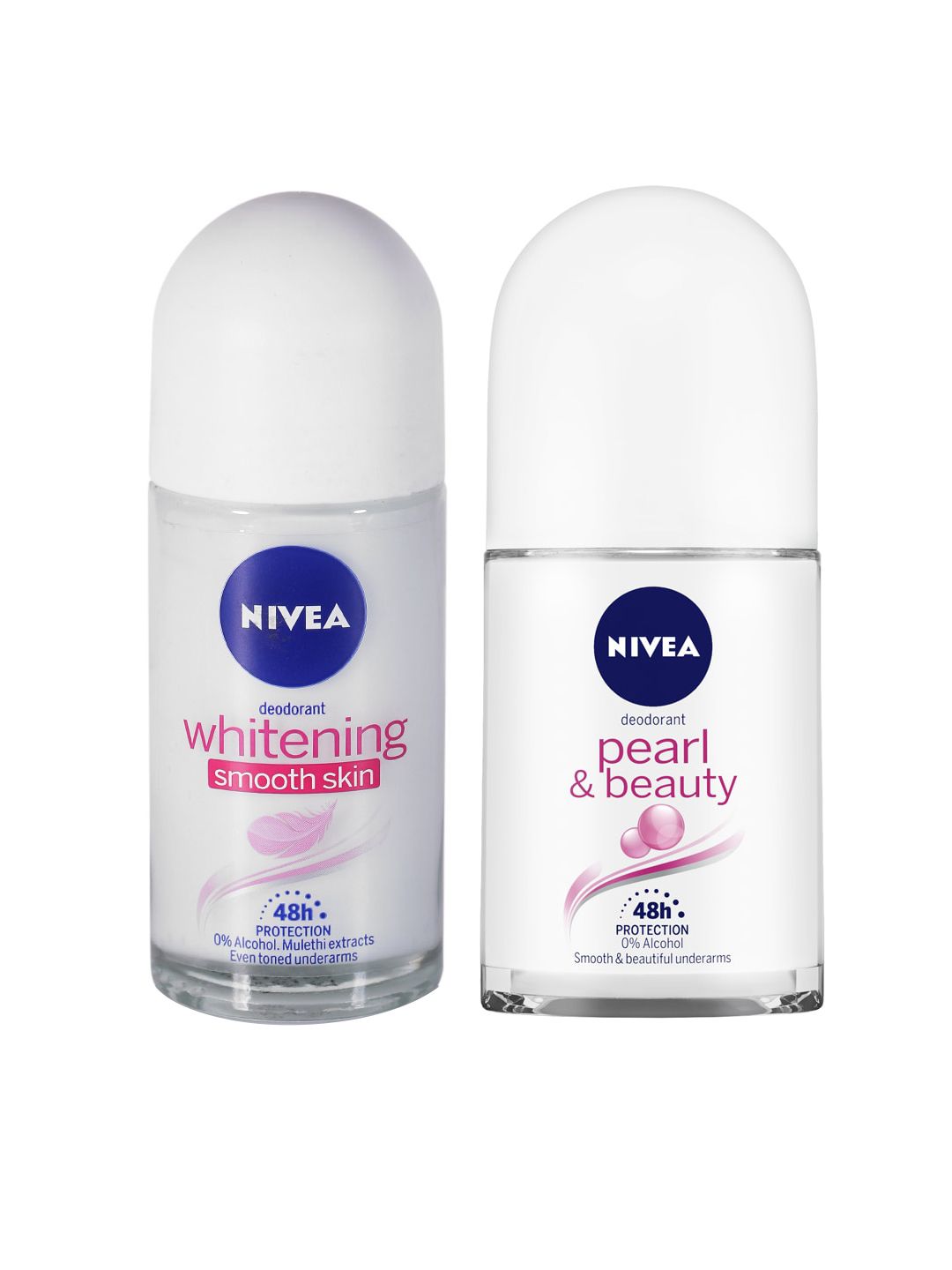Nivea Set of Whitening Smooth Skin - Pearl & Beauty Roll-On Deodorants-image-3