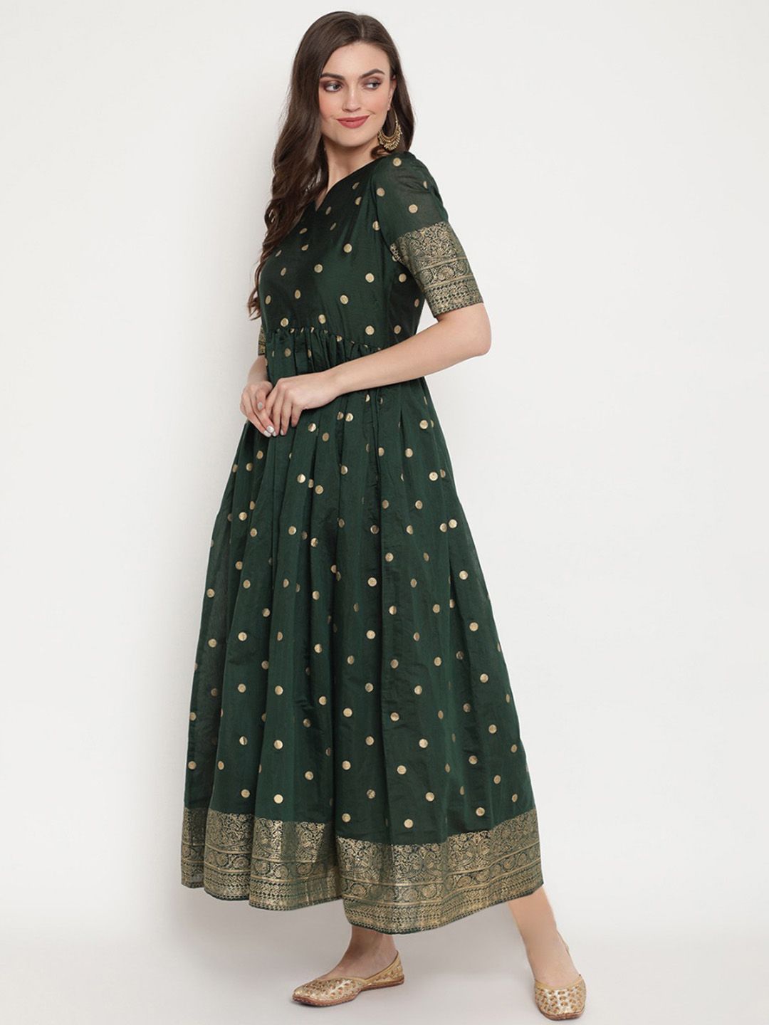 green ethnic dress myntra Green Ethnic Party Wear Dresses For Ladies Long Dress Party Wear Dress For Girl Myntra Negen