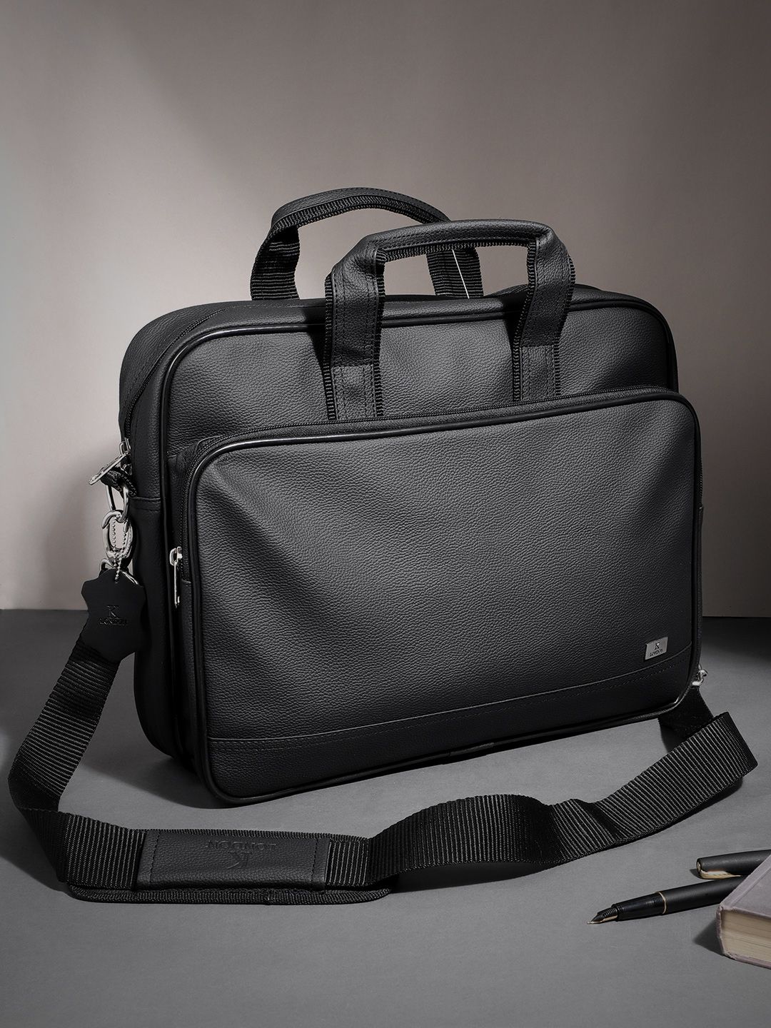 K London Unisex Black Laptop Bag-picture-19