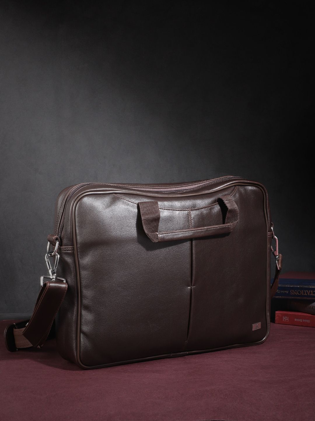 K London Unisex Brown Messenger Bag-picture-14