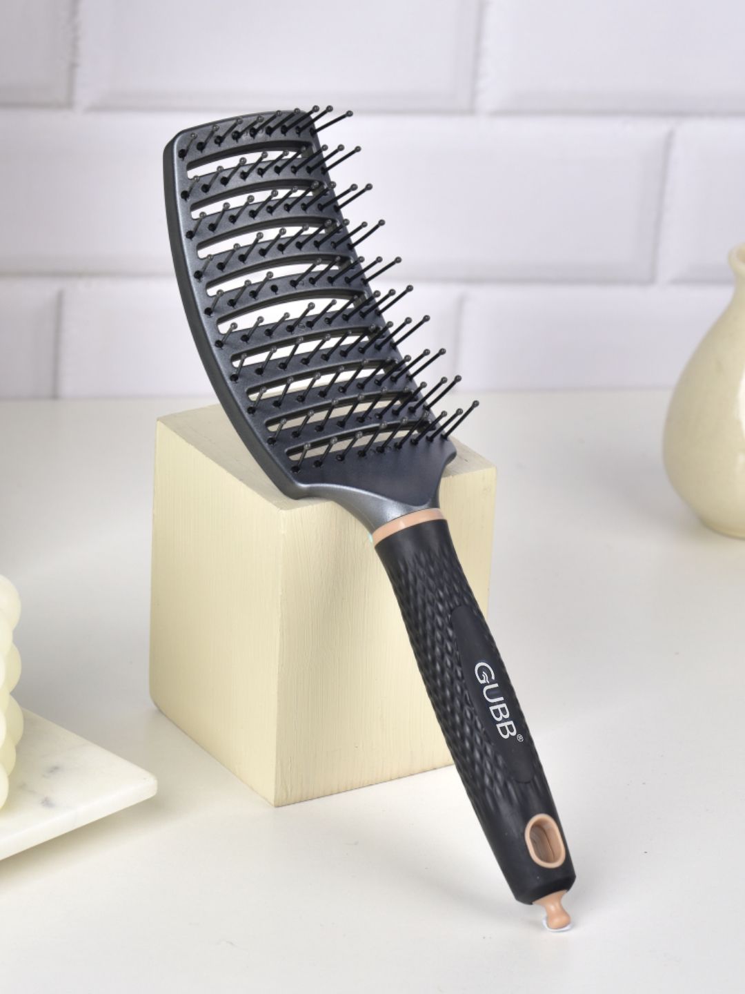 GUBB Unisex Black Elite Range Vent Hair Brush With Pin-image-37