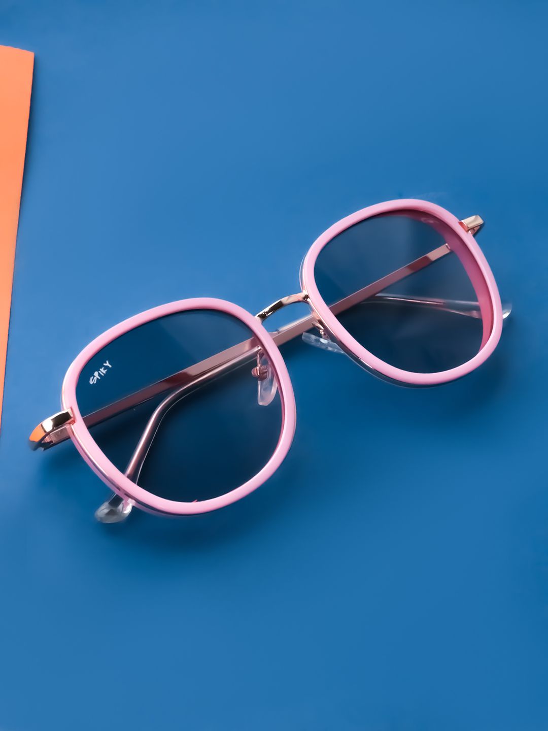 Spiky Unisex Kids Pink Lens & White Oval Sunglasses with UV Protected Lens-ZSWOV_WHT_PIN-picture-18