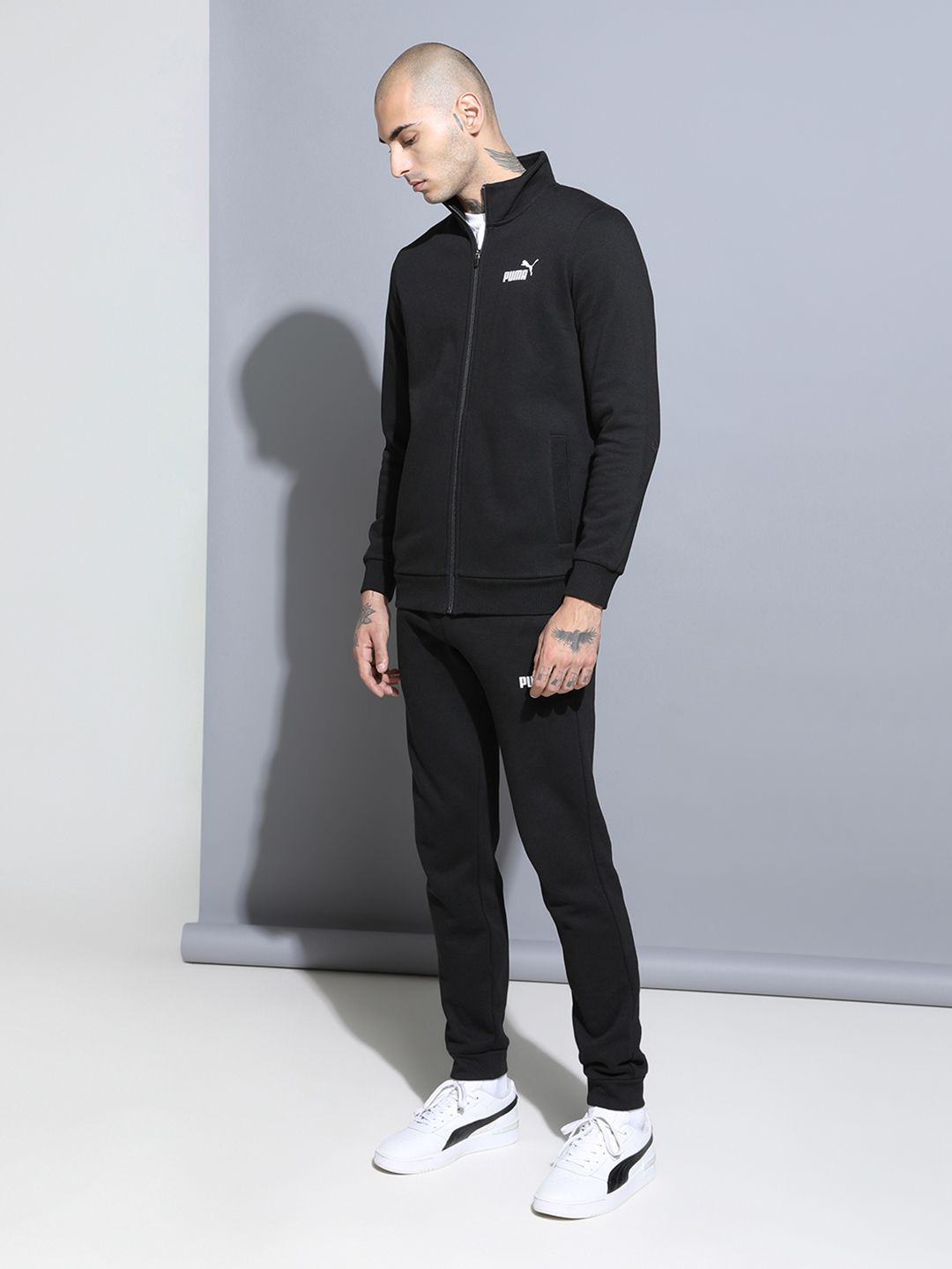 Puma Men Black Solid Slim Fit Track Suit-picture-22