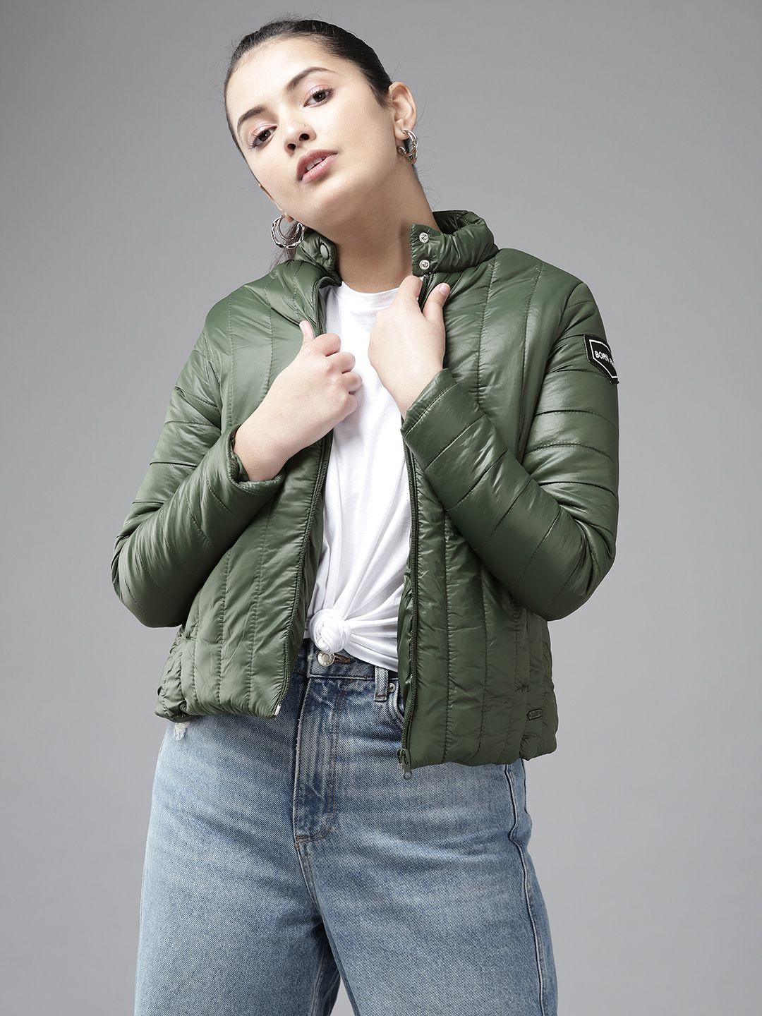 Girls olive green clearance jacket