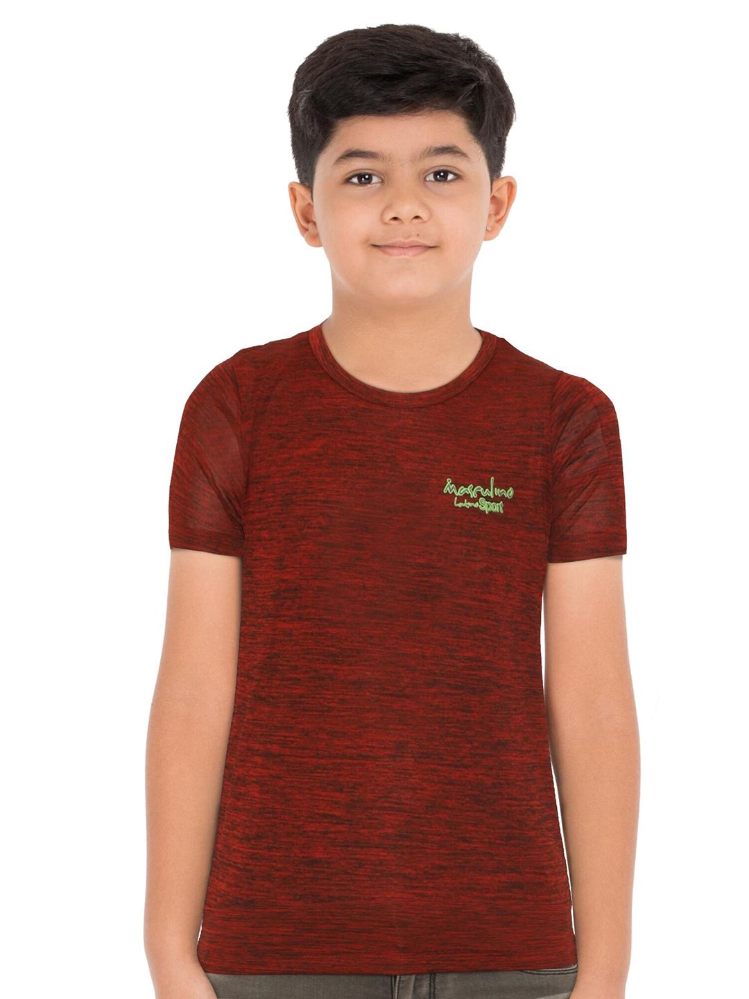 Masculino Latino Boys Red Regular Fit T-shirt-picture-26