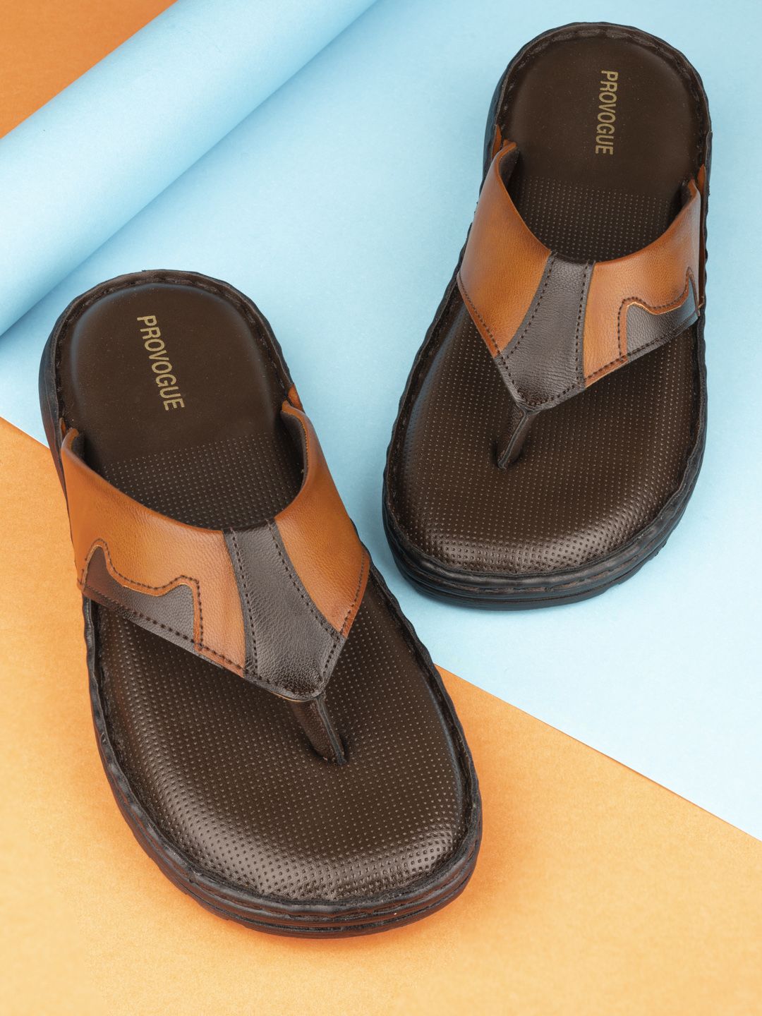 Buy Provogue Provogue Men Textured Comfort Sandals at Redfynd