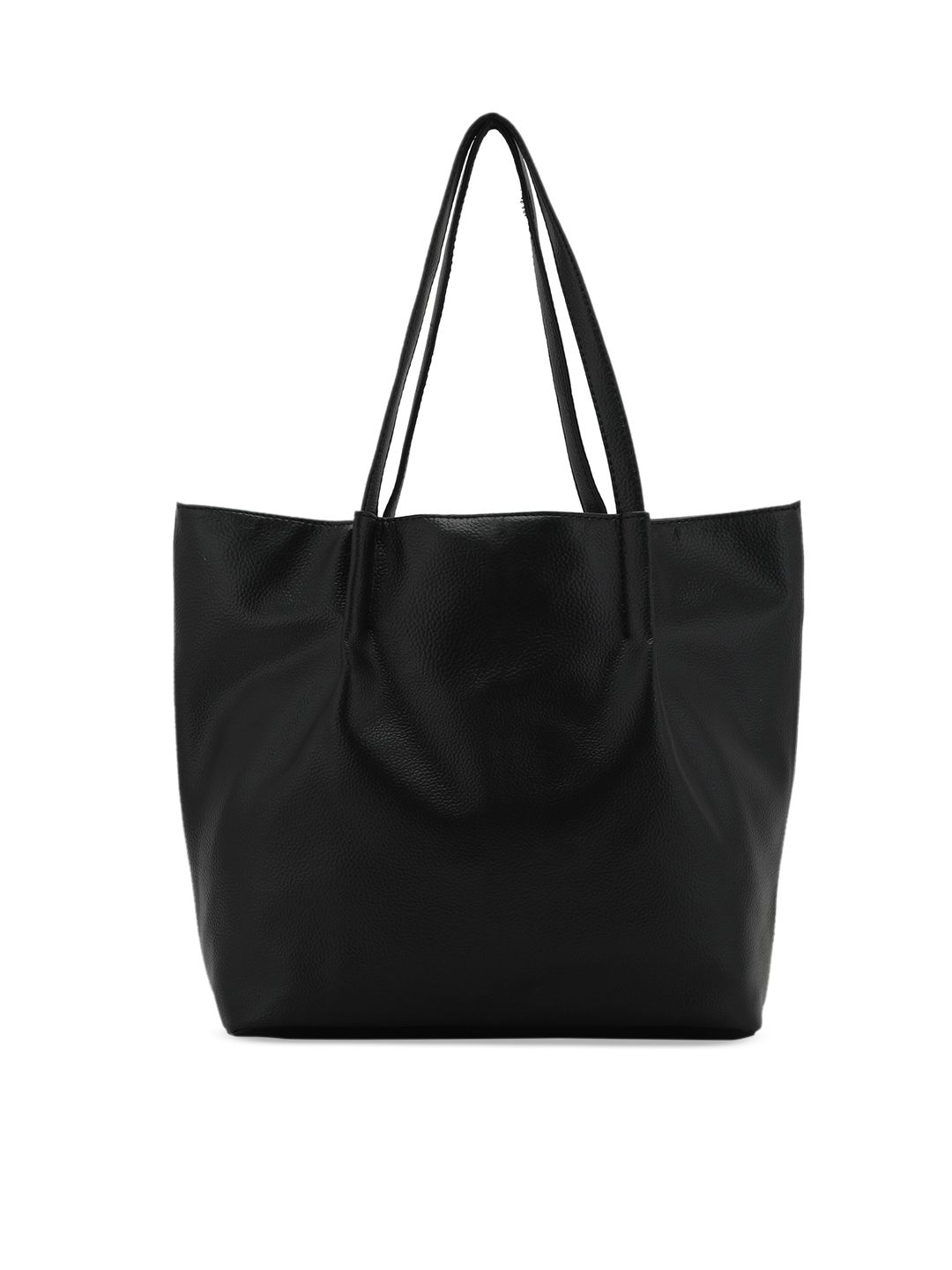 Toteteca Black PU Oversized Shopper Tote Bag-picture-39