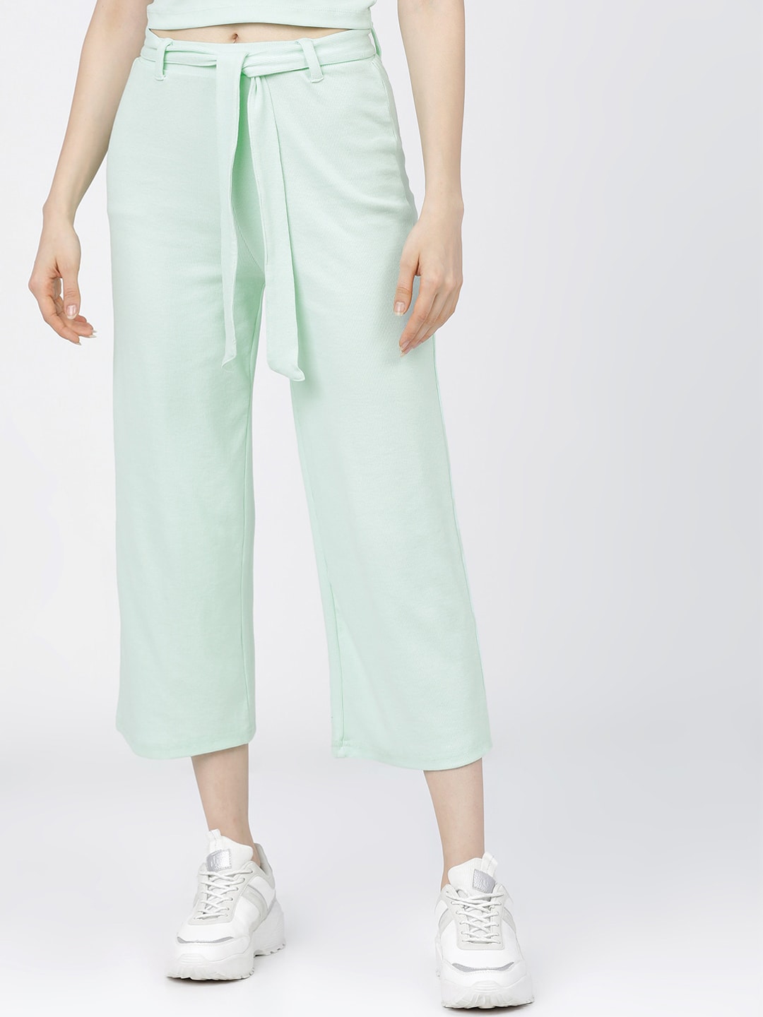 Tokyo Talkies Women Green Culottes Trousers
