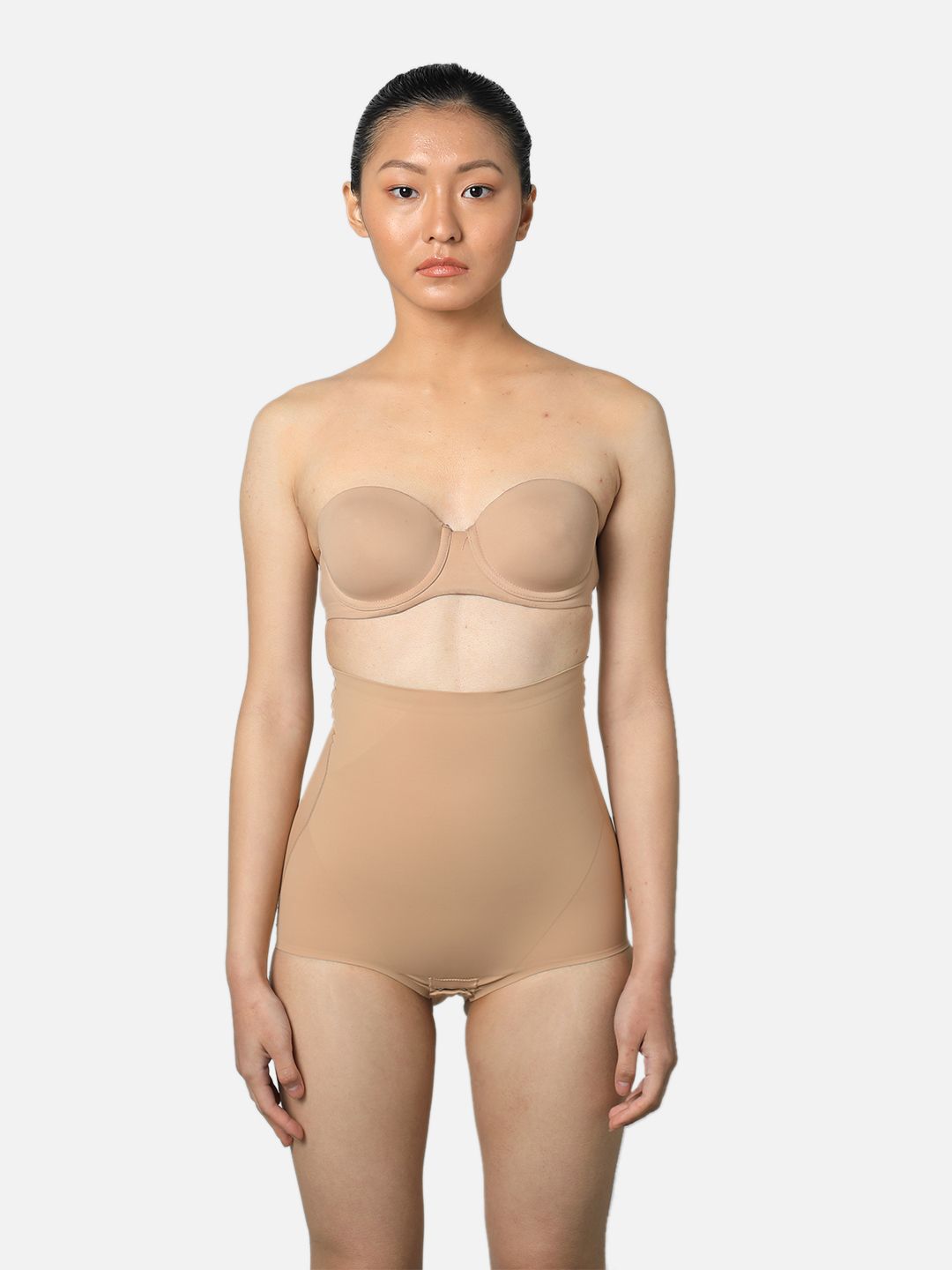 Butt-Chique Women Beige Solid Corset Tummy Shaper-picture-36