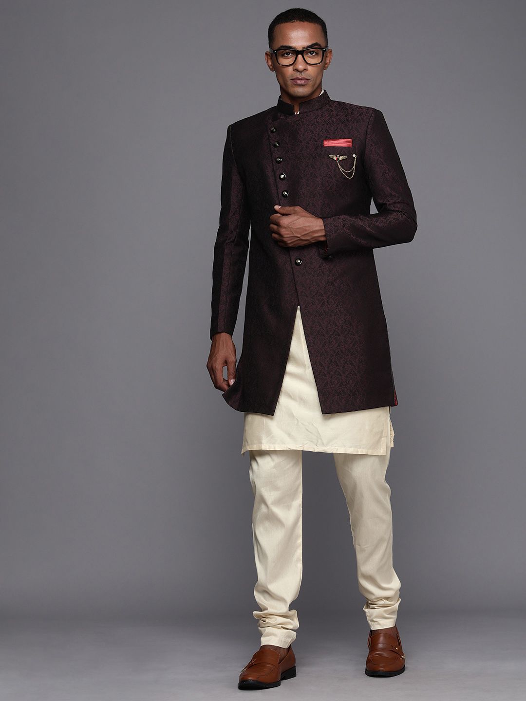 Manyavar 2025 black sherwani