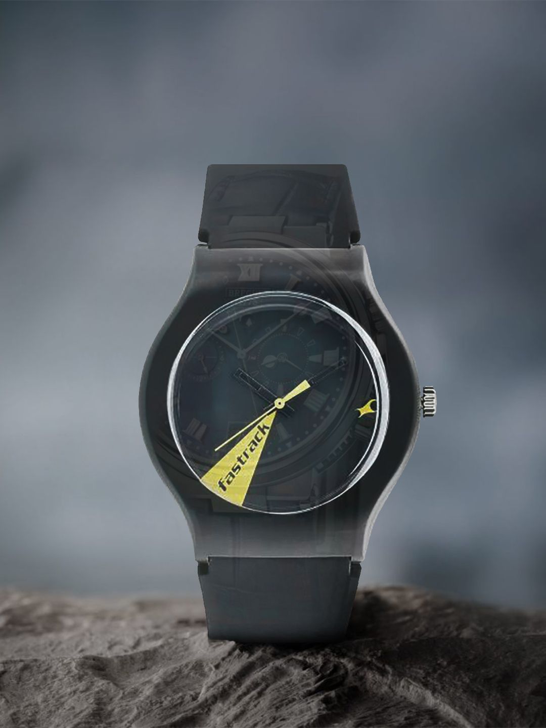 Fastrack Unisex Black Printed Dial & Black Straps Tees Minimalist Analogue Watch 9915PP61-image-29