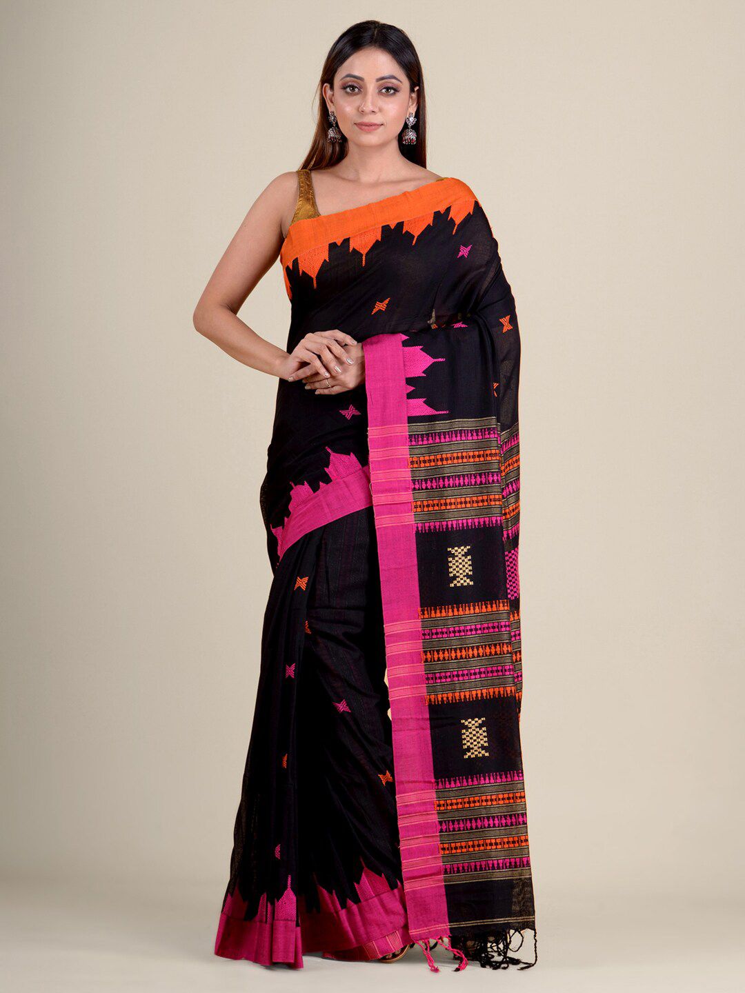 Mitera abstract print sarees - Buy Mitera abstract print sarees online ...