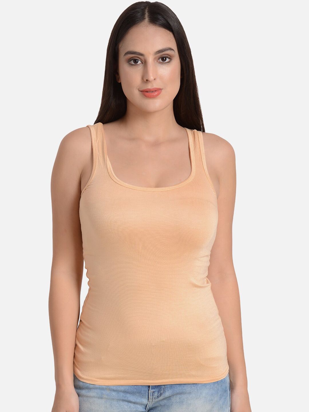 mod & shy Women Beige Solid Camisole-picture-12