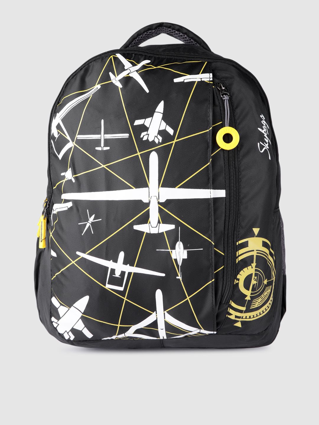 Skybags Unisex Black New Neon 17 Backpack