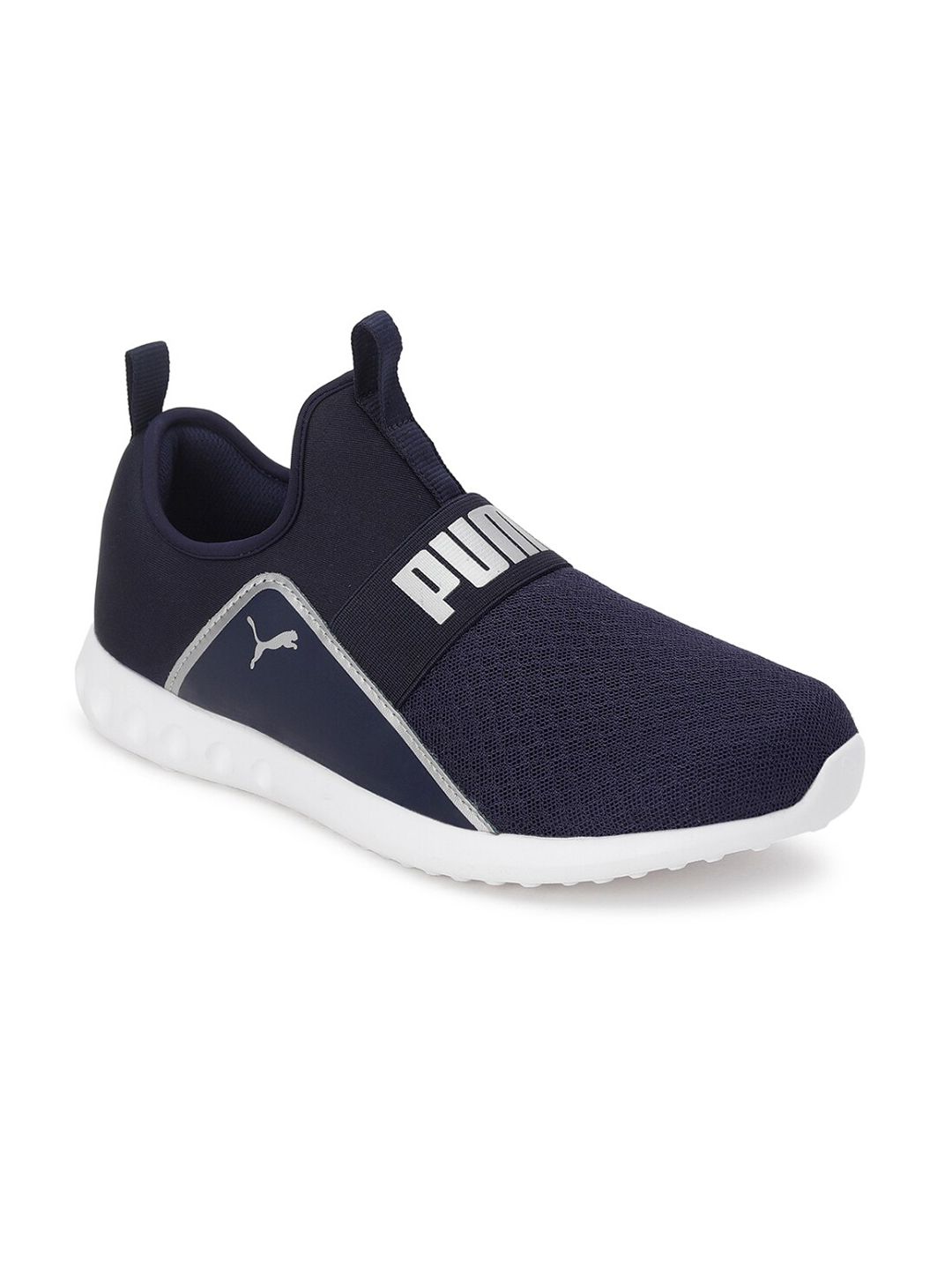 Puma Men Navy Blue White Swing Slip on Shoes - Price History