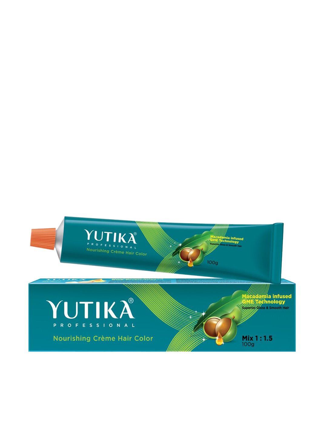 Yutika Unisex Professional Creme Hair Color 100gm Light Golden Copper Blonde 8.34-image-16