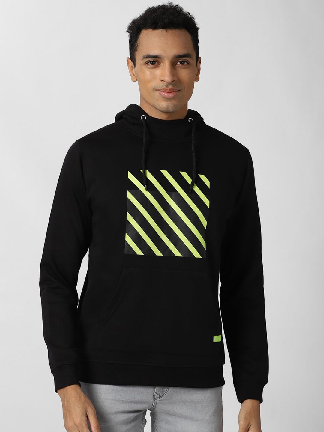 Buy Peter England Casuals Peter England Casuals Men Black Printed Hooded  Sweatshirt at Redfynd