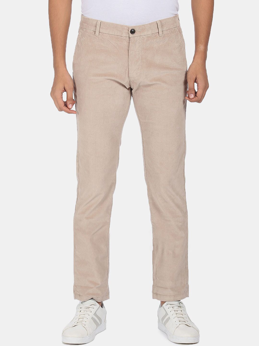Buy Arrow Men Slim Fit Corduroy Trousers - NNNOW.com