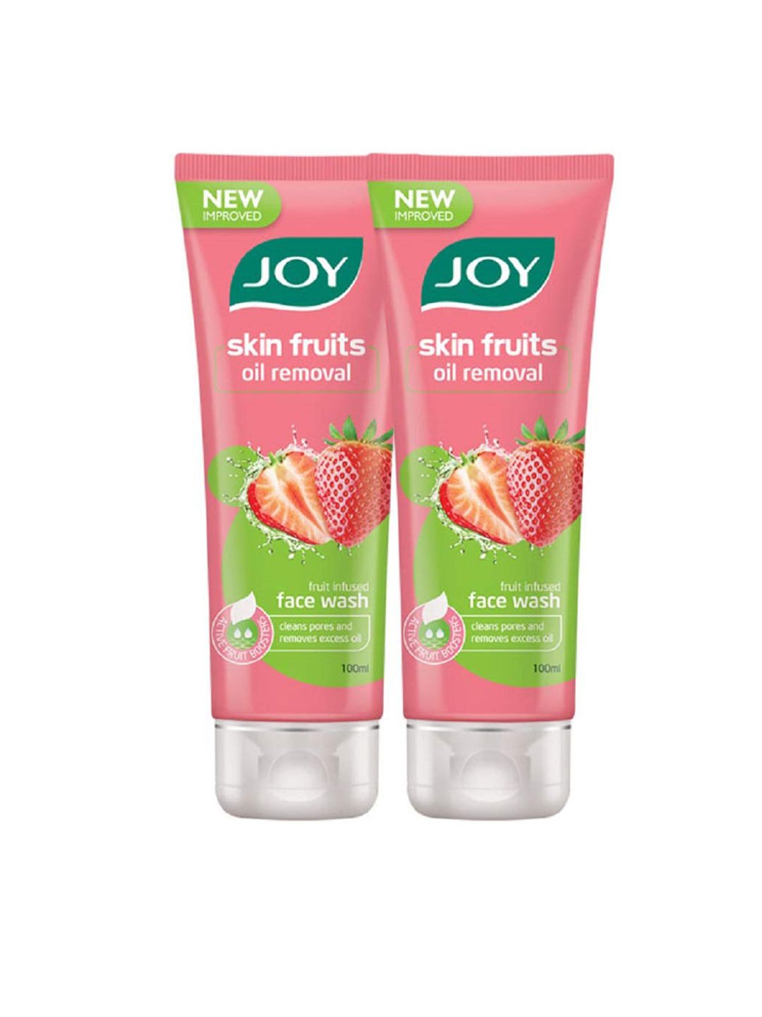 JOY Set of 2 Skin Fruits Oil Removal Strawberry Face Wash - 100ml Each-image-44
