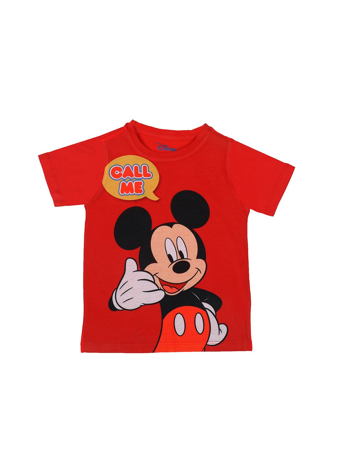 Disney by Wear Your Mind Boys Red & Black Mickey Mouse Printed T-shirt-picture-27