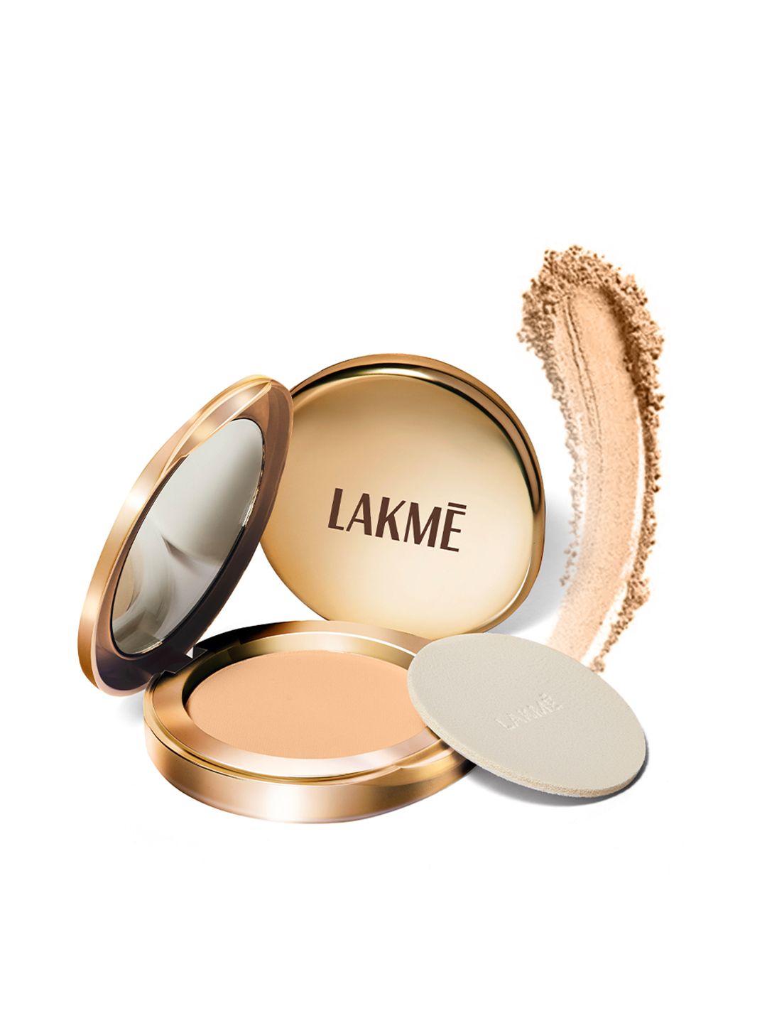Lakme 9to5 Powerplay Matte Compact, Oil Control Formula, With Vitamin E, Melon, 9g