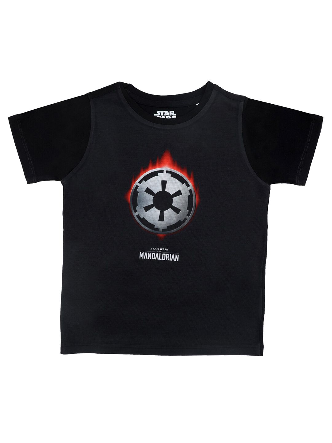 Star Wars by Wear Your Mind Boys Black Printed Applique T-shirt-picture-54