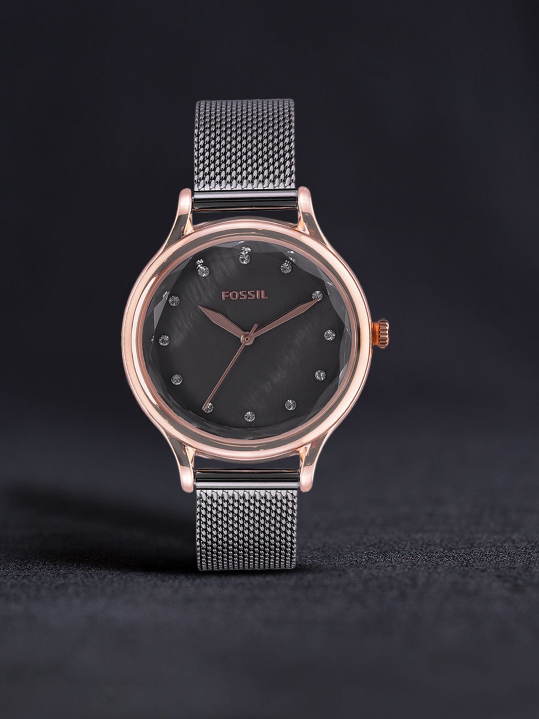 Fossil Women Grey Dial & Gunmetal Toned Laney Analogue Watch BQ3393-picture-15
