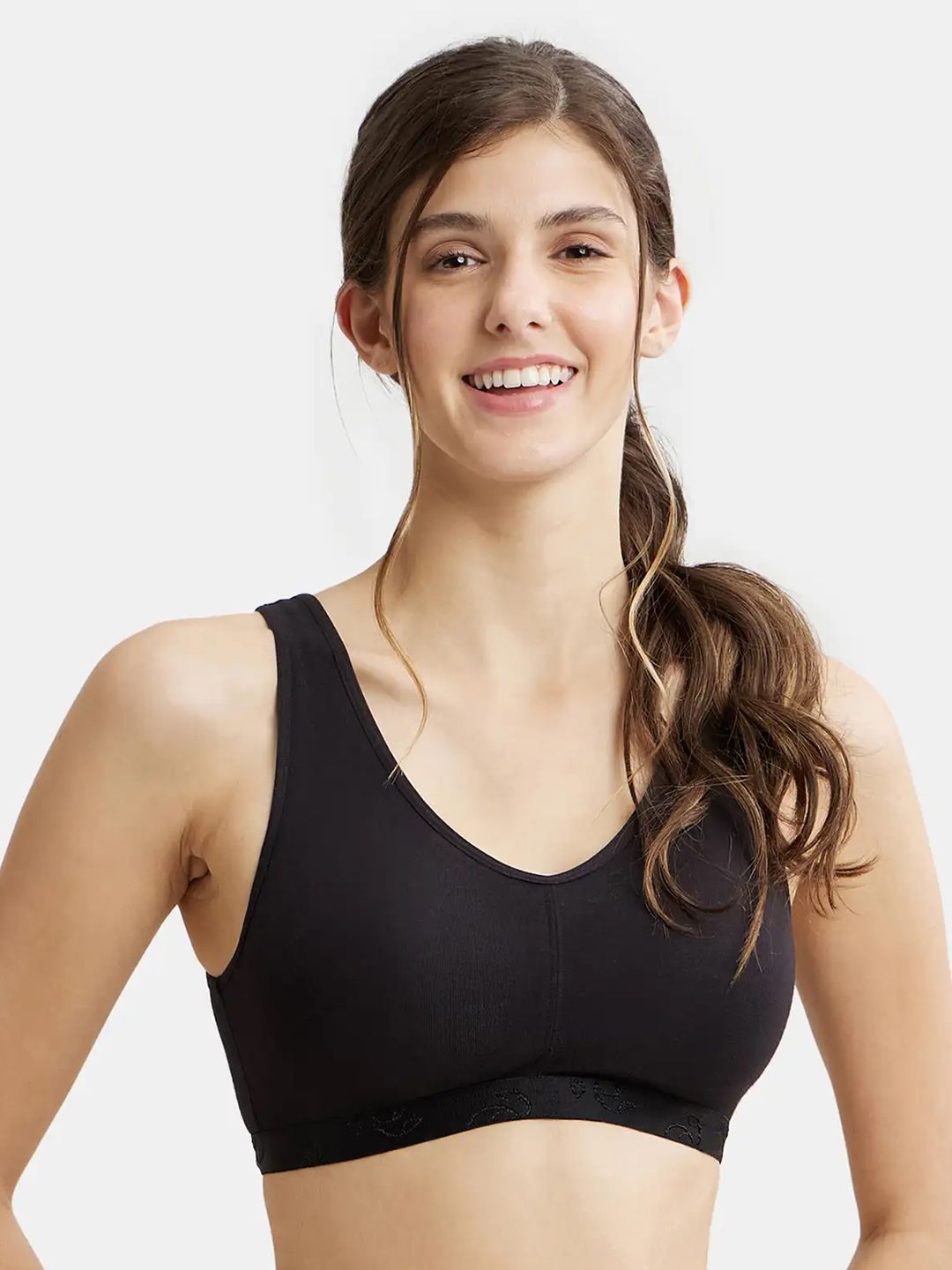 Jockey Wirefree Padded Cotton Full Coverage Sleep Bra with Removable Pads-ES04-image-34