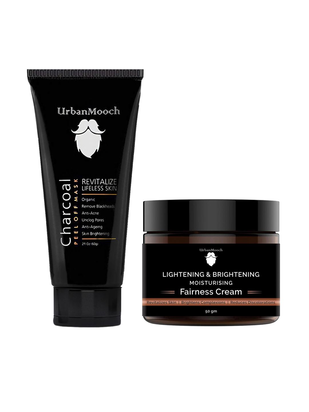 UrbanMooch Men Skincare Set of Charcoal Peel Off Mask & Fairness Cream- 110 gm-picture-37