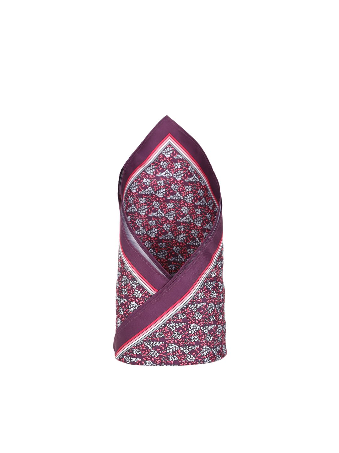 Peter England Men Purple & Pink Printed Microfibre Pocket Square-picture-30