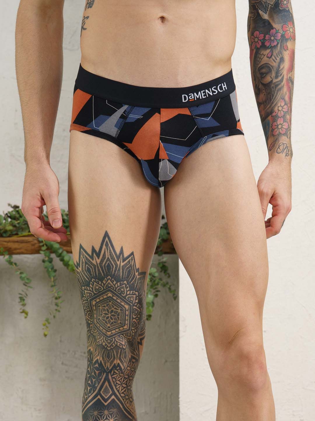 DAMENSCH Men Anti Bacterial Printed Deo Soft Deodorizing Briefs DAM-ABS-B-MYB-picture-13