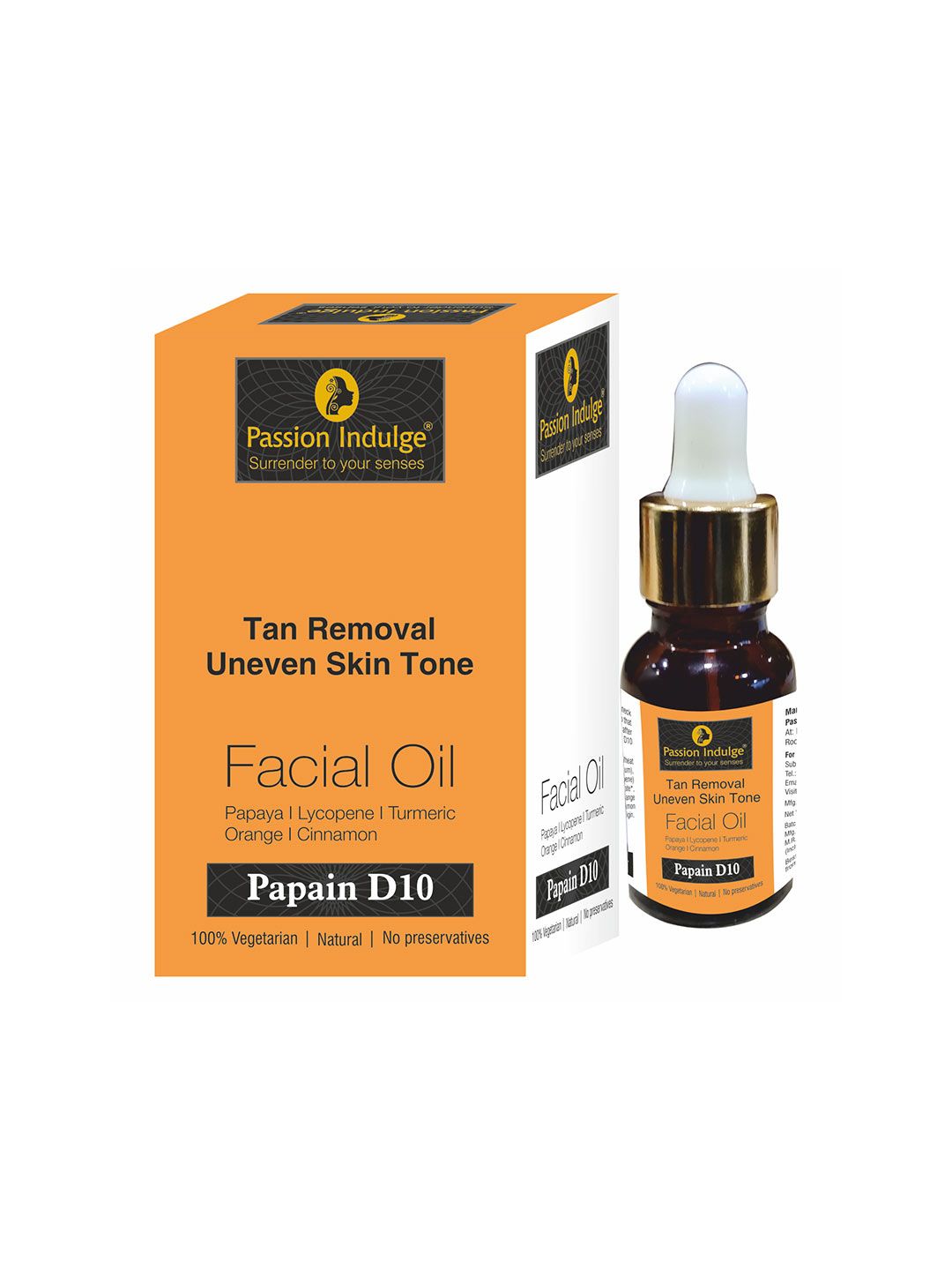 Passion Indulge Unisex Tan Removal Papain D10 Face Oil Serum-image-25
