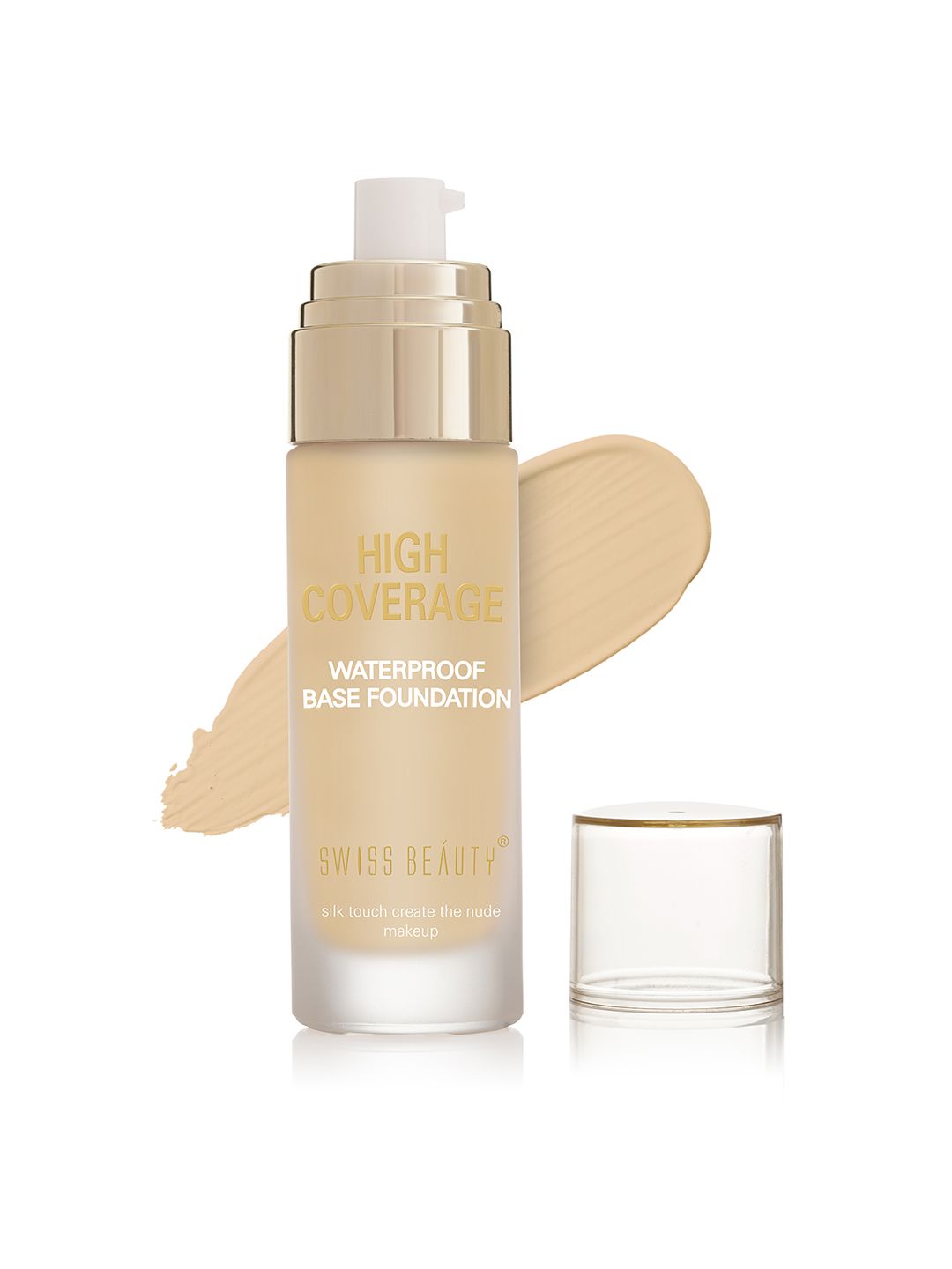 SWISS BEAUTY High Coverage Waterproof Base Foundation 60 g - Medium Beige 06-image-48