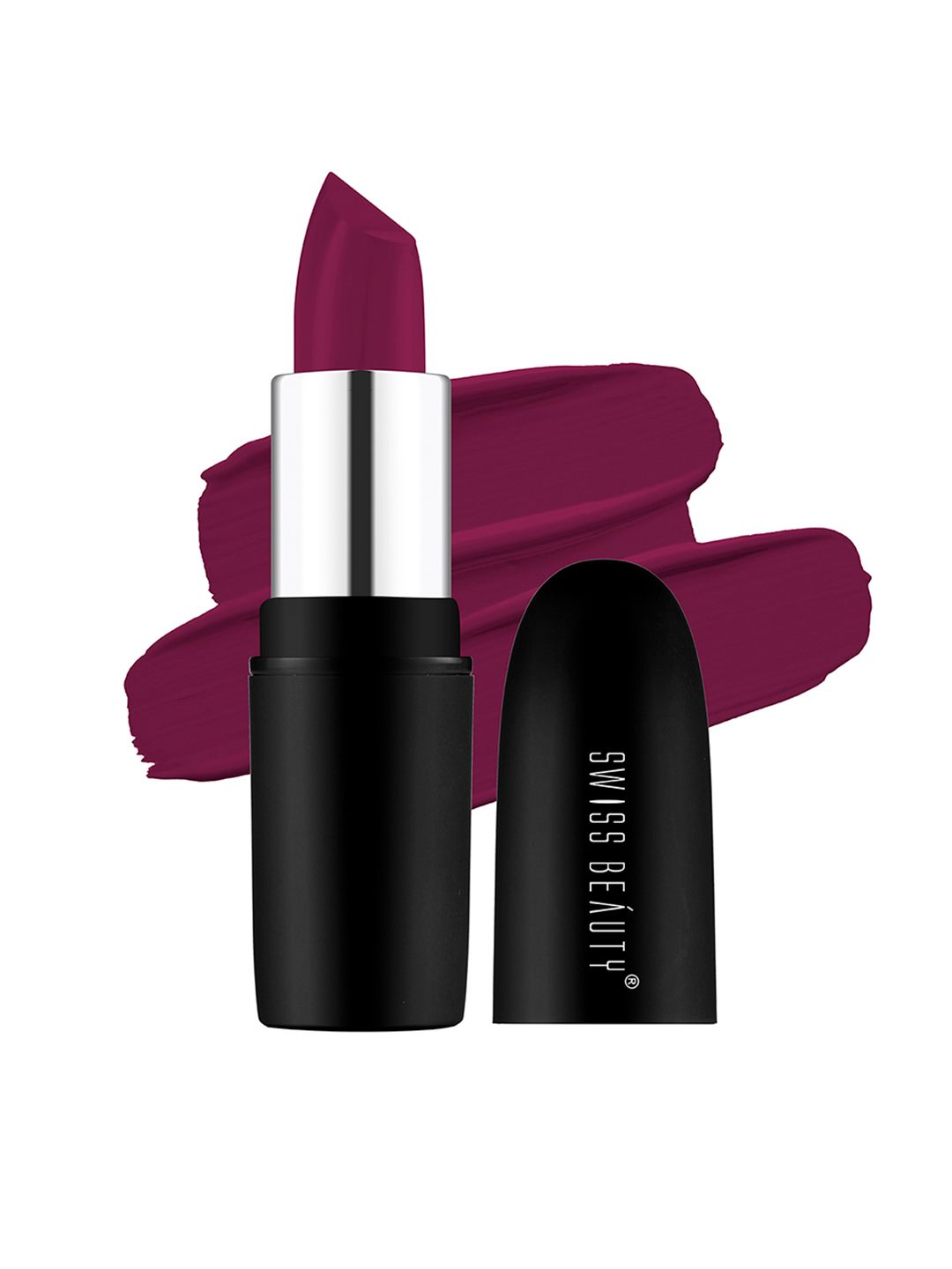SWISS BEAUTY Pure Matte Lipstick - Burgundy N210-image-23