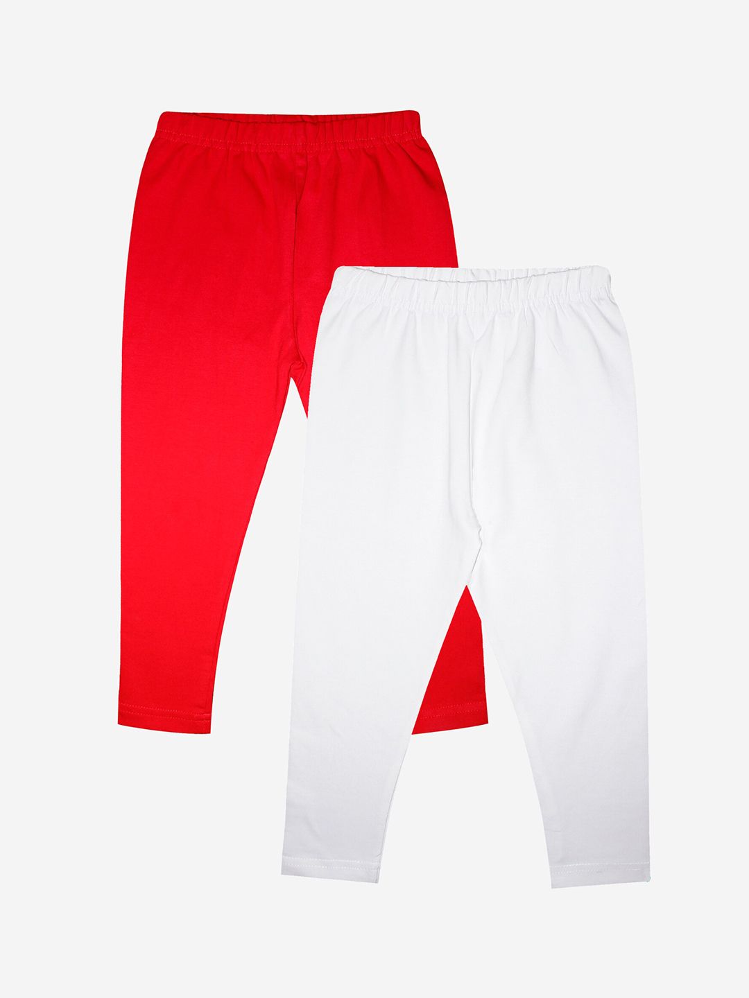 KiddoPanti Girls Pack Of 2 Cotton Ankle-Length Leggings-picture-30