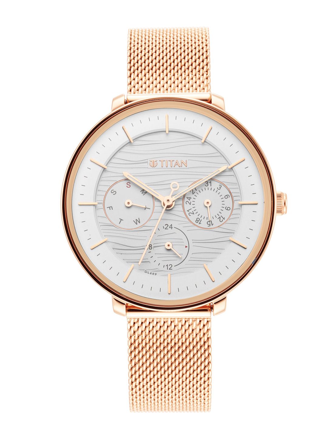 Titan rose gold online ladies watch