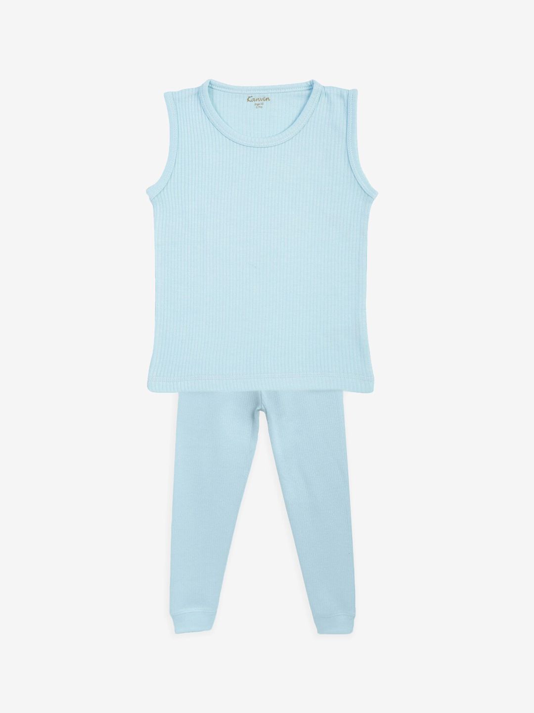 Kanvin Boys Blue Solid Thermal Set-picture-25