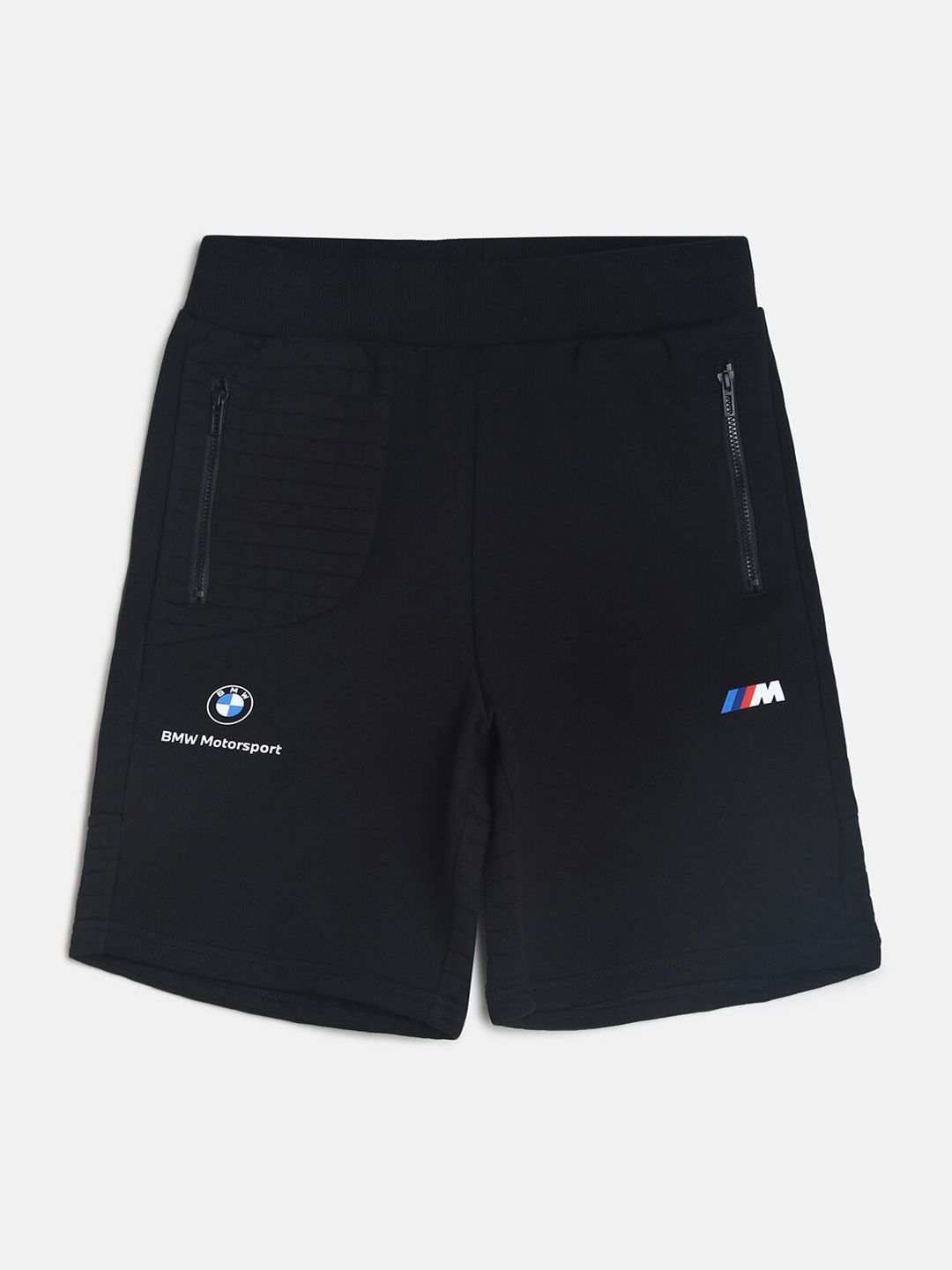 Puma Kids Black & White BMW M Motorsport Knitted Sweat Shorts
