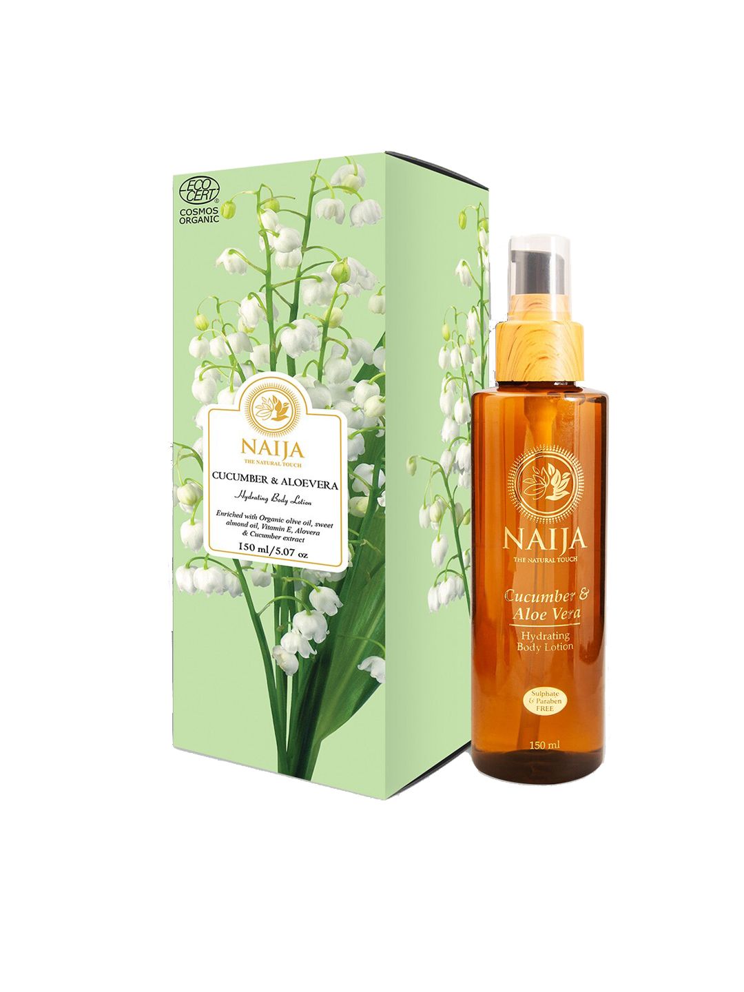 NAIJA Organic Cucumber and Aloe Vera Hydrating Body Lotion - 150 ml-image-33