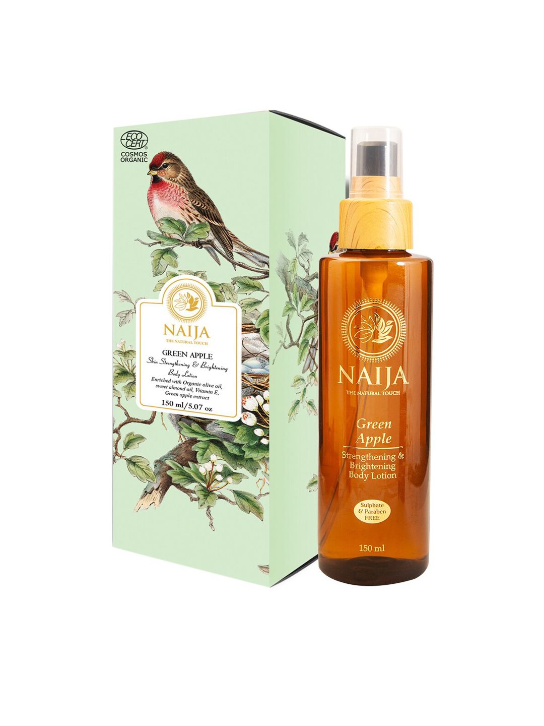 NAIJA Natural Touch Green Apple Skin Strengthening and Brightening Body Lotion - 150 ml-image-32